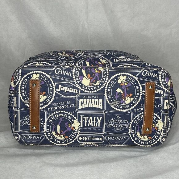 Disney Parks Dooney & Bourke Tote Bag 2017 Epcot Food Wine Festival Figment - Picture 8 of 15